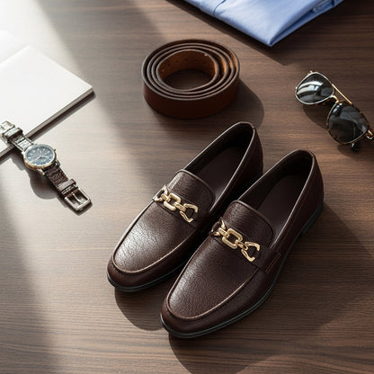 Moon Light Pattern Black Premium Loafer