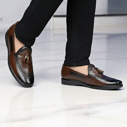 Pure Hand Made Leather Loafer With Comfortable Rubber Sole