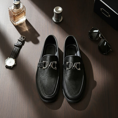 Moon Light Pattern Black Premium Loafer