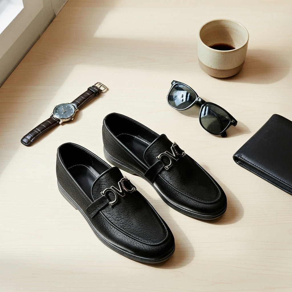 Moon Light Pattern Brown Premium Loafer